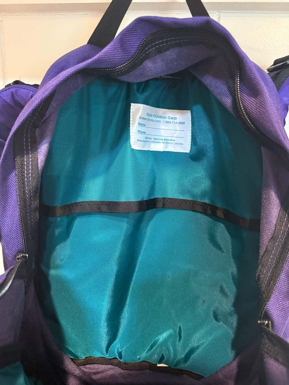 Vintage S x S Painter Outdoor Gear Purple and Teal Hiking Backpack - Picture 8 of 9